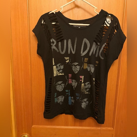Run DMC Live Nation Black Cut Out Graphic Tee LAST CHANCE! - Picture 2 of 7